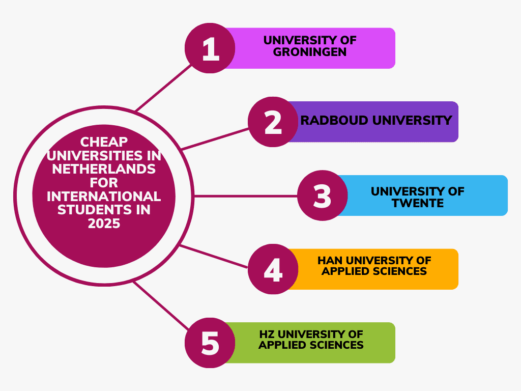 Cheap Universities in Netherlands For International Students in 2025